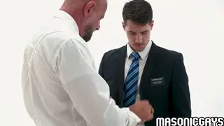 Muscle Daddy Gives Teen First Handjob and Toy Prostate Play