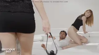 Redhead Joins Couple for Passionate Threesome