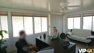 Blonde European Gives POV Blowjob at Casting Audition