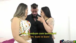 Busty Latina MILF Cuckolds Her Husband in a Threesome