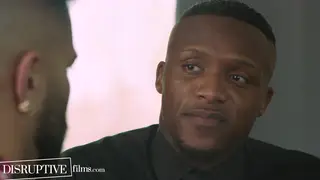 Interracial Lovers Reunite for Bareback Flip-Fuck