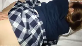 Asian Performer Gives a Blowjob During a Holiday