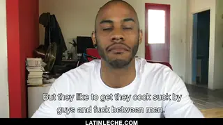 Latino Stud Takes Two Cocks in a Wild Threesome