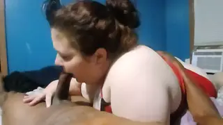 Curvy BBW Gives Blowjob to Boss in Office