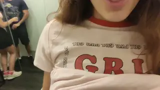 Busty Latina Gives Sloppy Deepthroat in Fitting Room POV