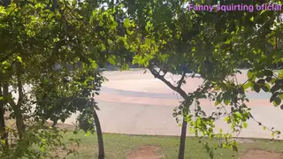 Wife Flaunts Her Body Outdoors While Husband Watches Nearby