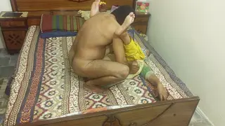 Indian Teen Enjoys First Hard Session at Home