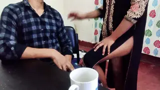 Indian Wife Seduces Boss at Office Desk