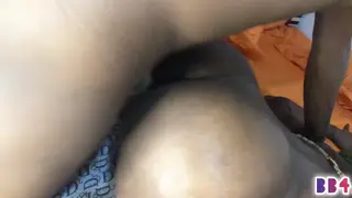 Voluptuous Ebony BBW Takes Deep Anal Creampie Across Two Rooms