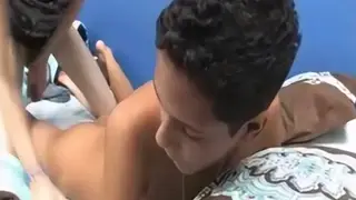 Two Men Share Intimate Moments Together