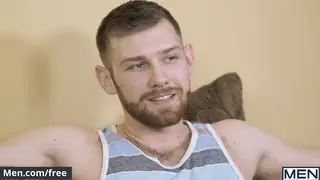 Muscular Trio Swaps Oral and Bareback in Threesome