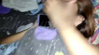 Asian MILF Enjoys Anal and Rimming While Talking to Husband
