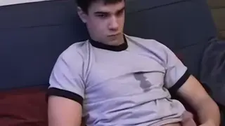 Smooth Twink Shows Off Big Dick in Solo Session