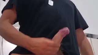 Skinny European Guy Fingers His Ass and Strokes to Release