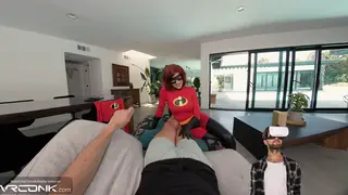 Redhead Cosplayer Rides Hard in VR Anal Scene