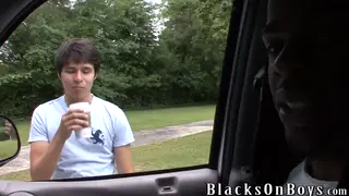 Twink Takes a Black Stud Interracially