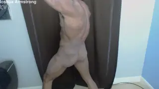 Muscular Guy Shows Off Feet and Flexes in First Solo