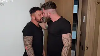 Muscular Latino Studs Share a Bareback Encounter