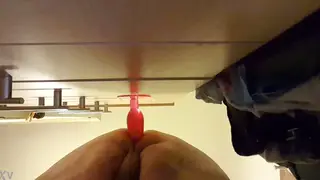 Solo Guy Explores Anal Play With Toy
