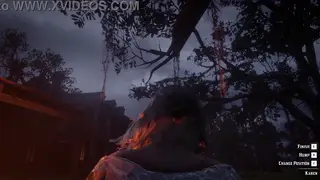 Frontier Camp Girl Teases in Period Dress