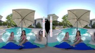 Asian Coeds and a Petite Friend Share a Cock in POV Orgy