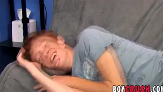 Redhead Twink Jerks Off During First Casting Interview