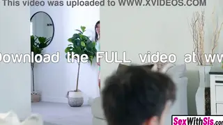 Curvy Stepsister and Asian Friend Overwhelm Stepbrother