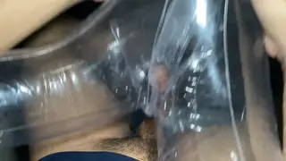 Asian Student Tests a Sex Doll and Cums Hard Uncut
