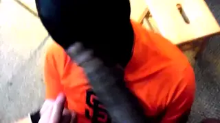 Latino Deepthroats Massive BBC at Gloryhole