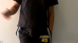 Muscular Teen Shows Off Bulge in Underwear