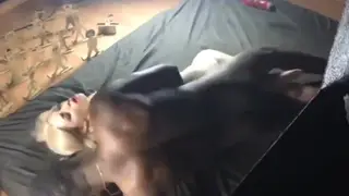 Petite Woman Takes Intense Interracial Anal