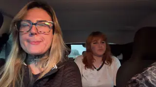 Blonde Latina Teen Shares a Steamy Threesome in a Car