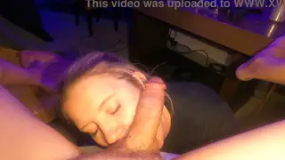 Neighbour Drops By for a Blowjob and Cumshot