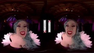 Blonde Bombshell Sucks and Rides in Immersive VR Cosplay
