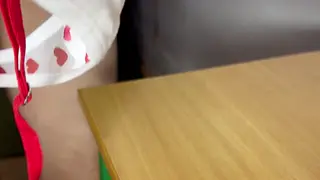 Petite Babe Grinds to Orgasm on Tabletop