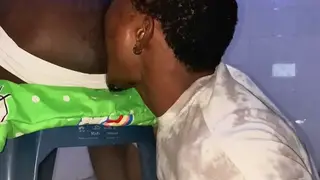 Ebony Twinks Rim and Fuck Bareback on Webcam