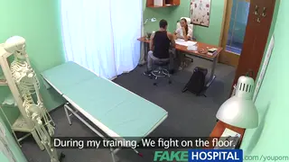 Nurse Gives Patient a Massage Before a Creampie Finish