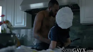 Twink Takes Interracial Bareback From Uniformed Partner