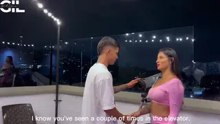 Curvy Latina Neighbor Dominates Stepson on a Sunlit Terrace