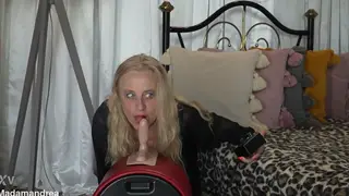 Mature Blonde Wife Takes Anal Fisting Machine POV