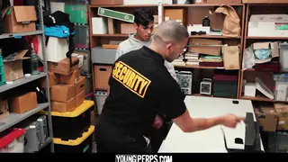 Latin Stud Takes a Bareback Pounding from a Security Guard
