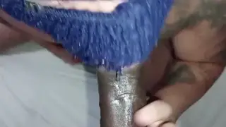 Tattooed Latino Neighbor Grinds on a Desk in Class