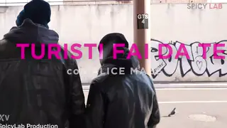 Petite Blonde European Takes Two Cocks in Anal Threesome