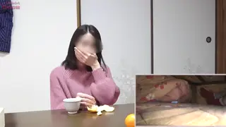 Busty Japanese Wife Teases with Feet in Kotatsu Setting