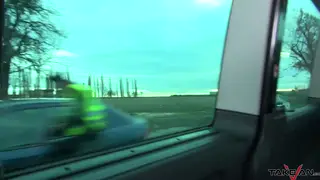 Busty Tattooed Woman Gets Intense Fuck in Van