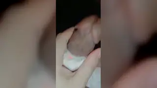 Busty Indian MILF Strokes Her Husband onto Her Lace Bra