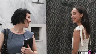 Ebony Teen and Realtor Explore Lesbian Desire with Toys