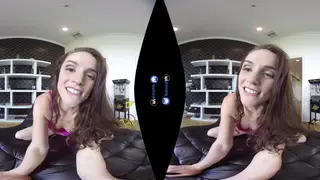 Brunette Rides Dildo Solo in VR Webcam Show