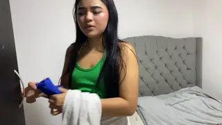 Petite Latina Maid Bends Over for Her Boss's Cash