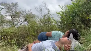 Curvy Latina MILF Takes Interracial Doggystyle Outdoors
